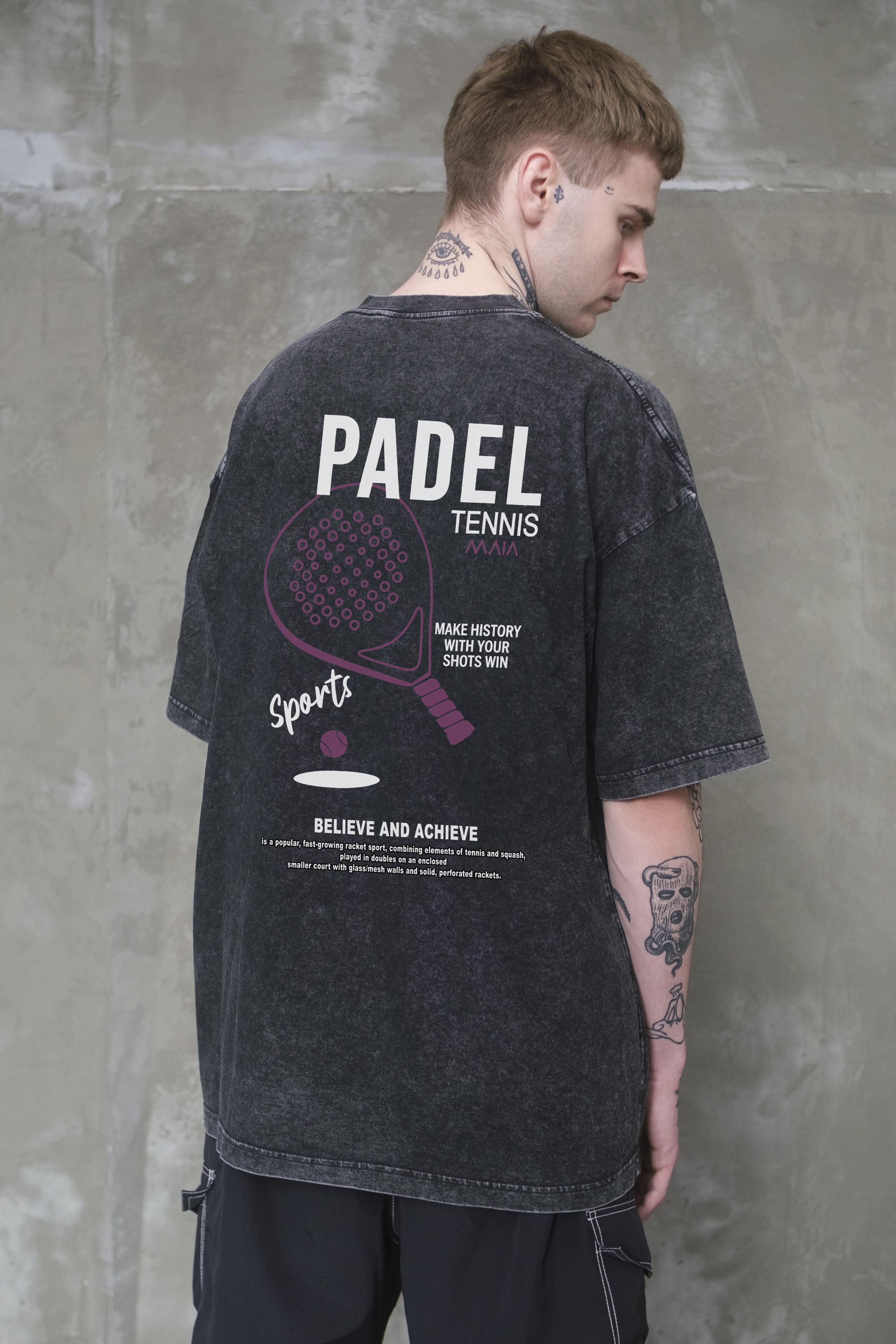 Футболка оверсайз Without Washed Padel Tennis L/XL Black (L/XL8056364 8056365)