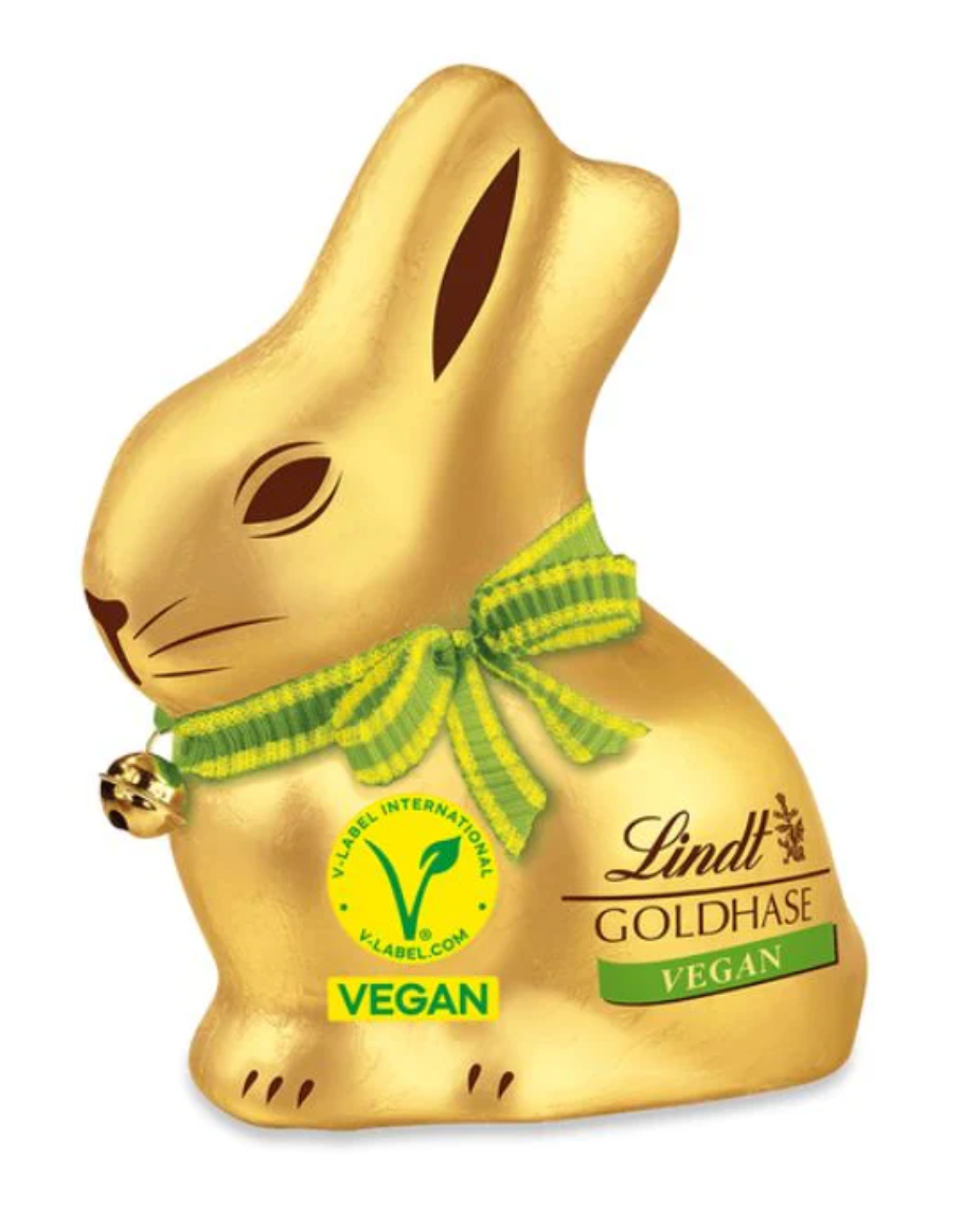 Шоколадний кролик Lindt Vegan Milk Chocolate Gold Bunny 100 г (2570494086)