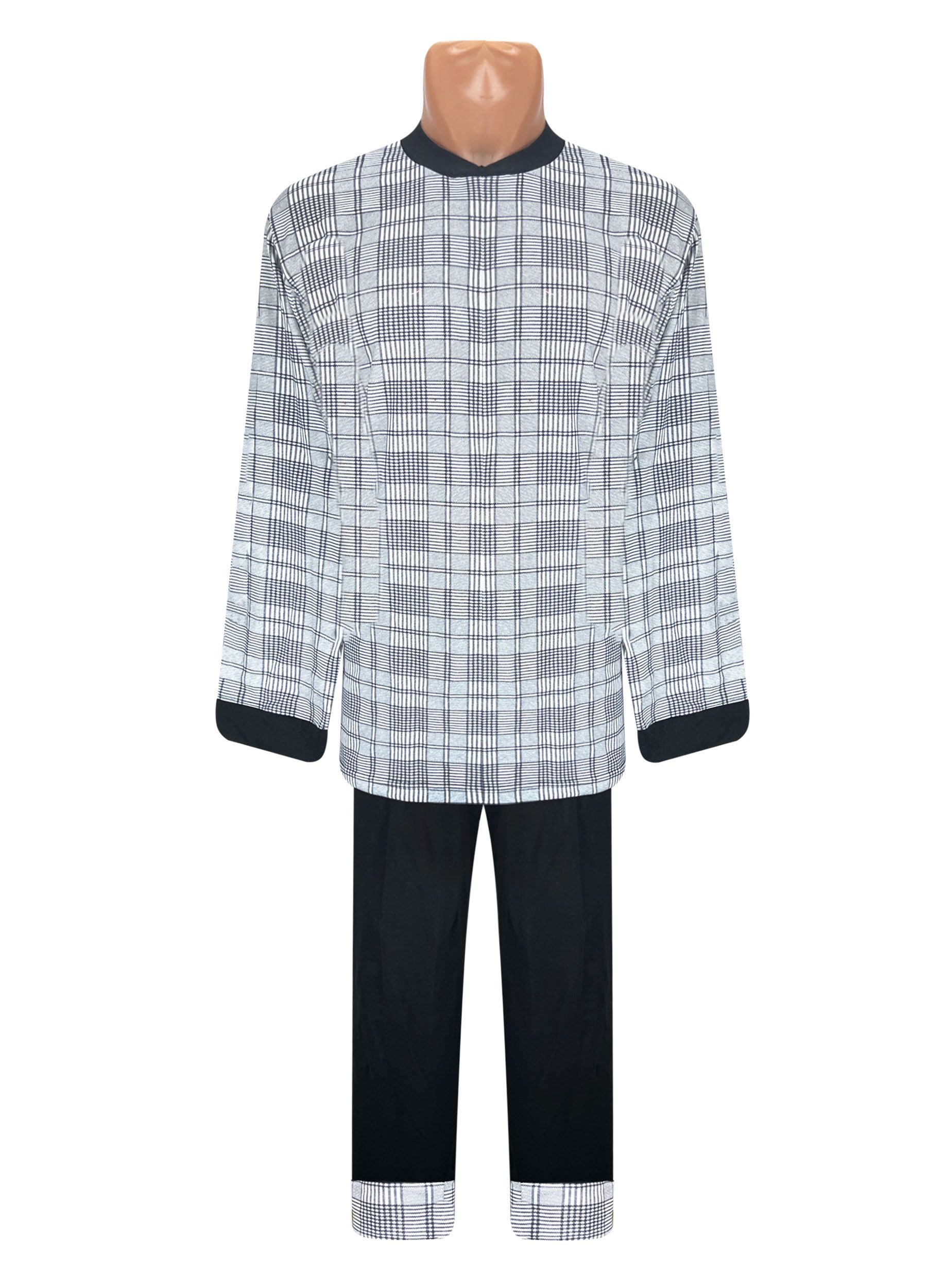 Пижама мужская Модельер 24793 р. 48 Черно-белый (13576)