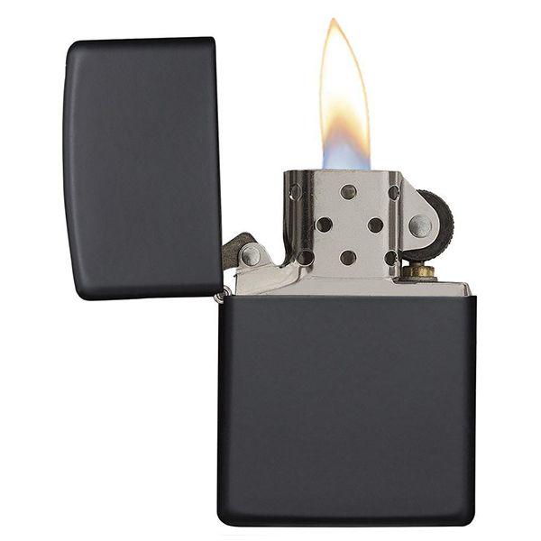 Запальничка ZIPPO 218 Classic matte Black - фото 2