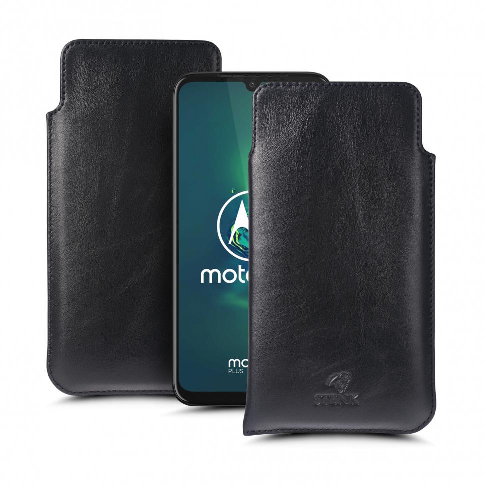 Футляр Stenk Elegance для Motorola Moto G8 Plus Черный (65894)