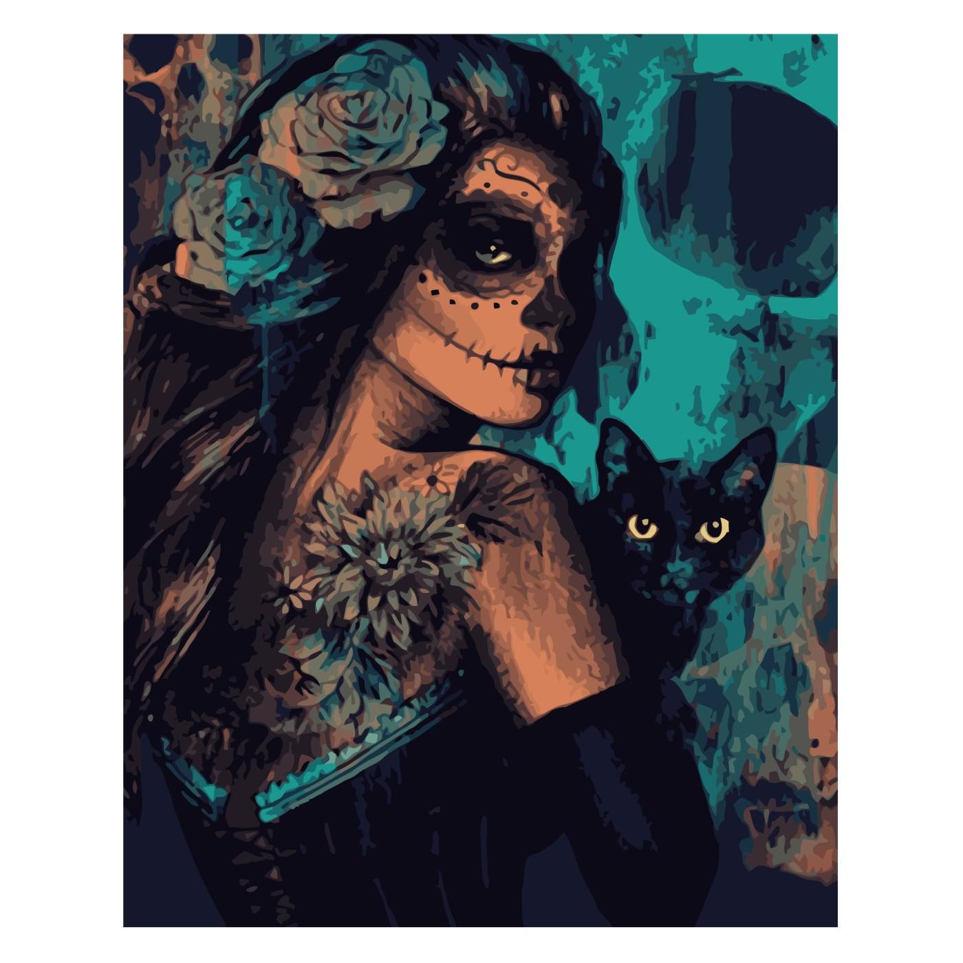 Картина по номерам Strateg Таинственная ведьма 40x50 см (VA-2185)