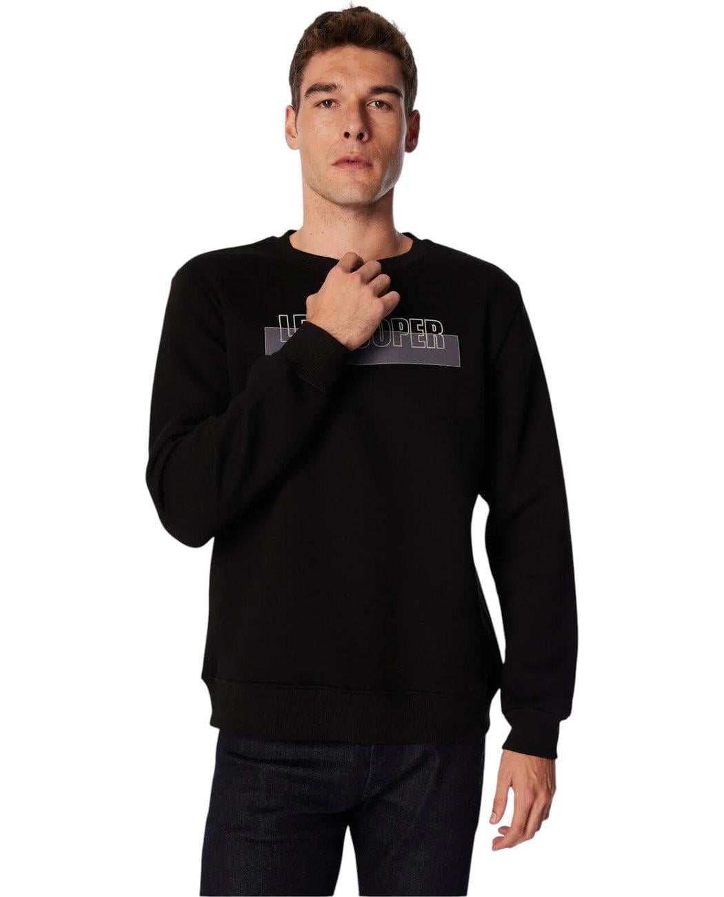 Свитшот мужской утепленный Lee Cooper Noah 251LCM241026.8101 XL Черный (8682272571093)