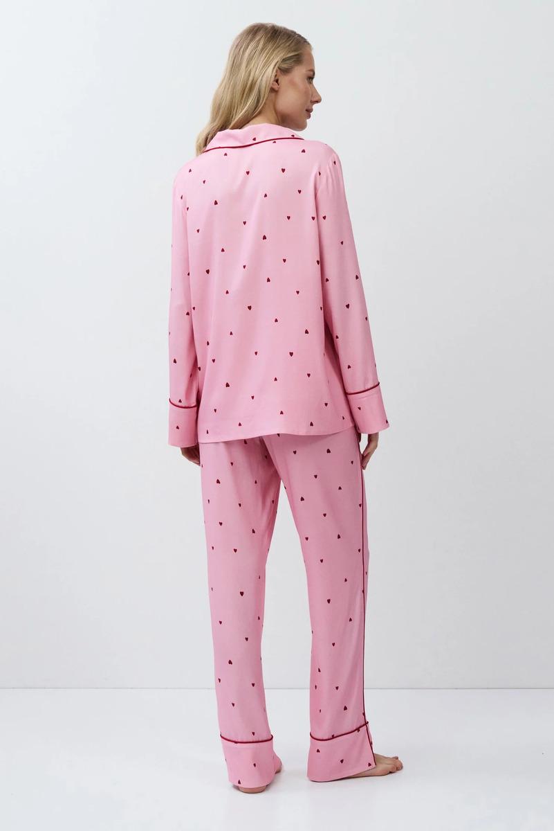 Піжама жіноча Aruelle сорочка і штани S Рожевий (Cherie-long) - фото 2 Піжама жіноча Aruelle сорочка і штани S Рожевий (Cherie-long) - фото 2