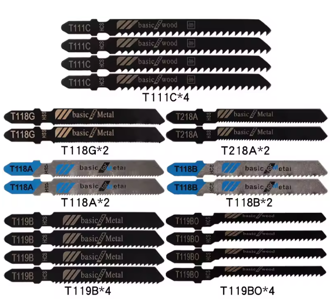 Набір пилок для електролобзика T-shank по металу та дереву 20 шт. Black (6cca7580) - фото 2 Набір пилок для електролобзика T-shank по металу та дереву 20 шт. Black (6cca7580) - фото 2
