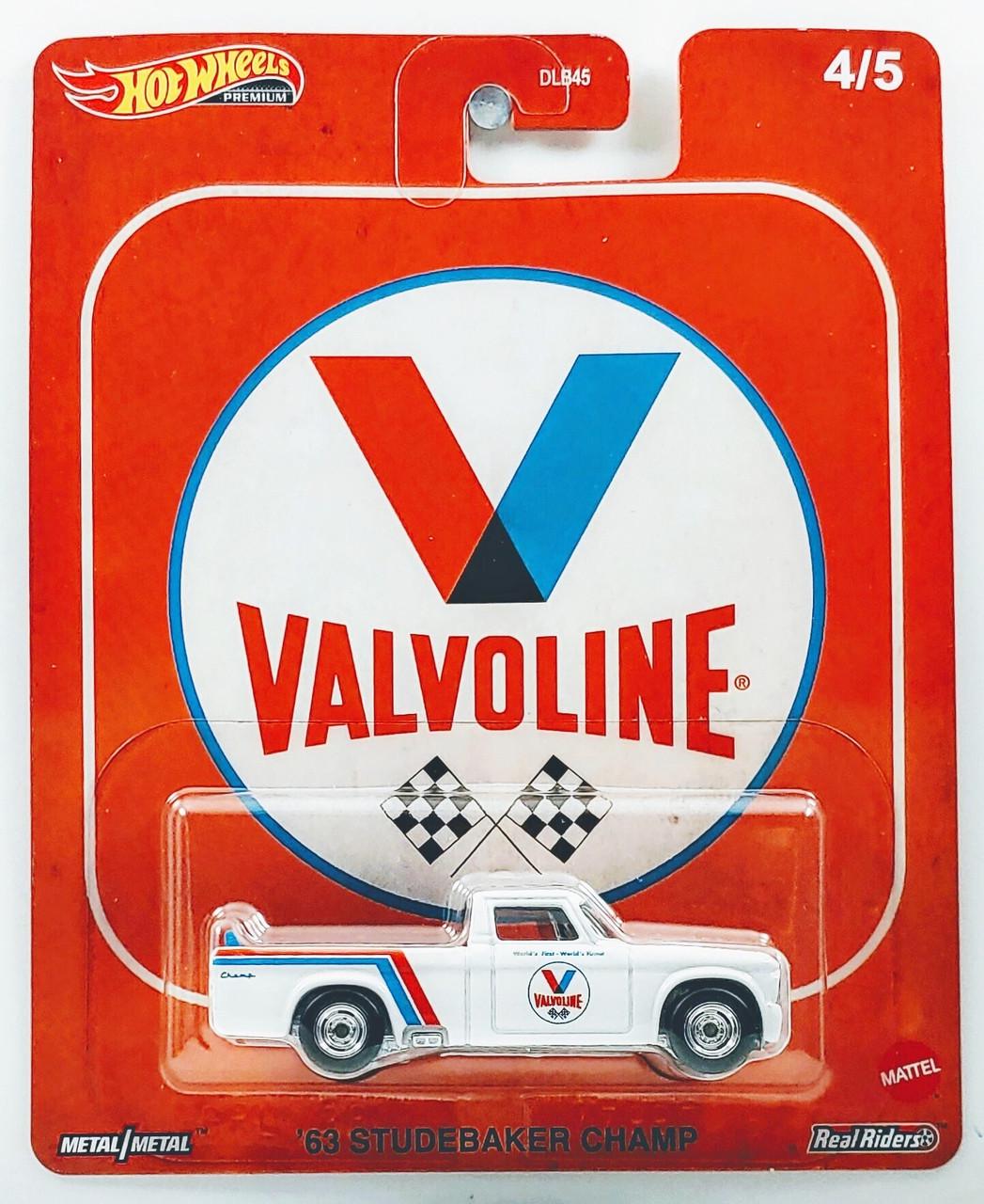 Игрушечная машинка Hot Wheels Premium 63 Studebaker Champ 2020 Vintage Oil 4/5 Valvoline Car Culture (GRL38)