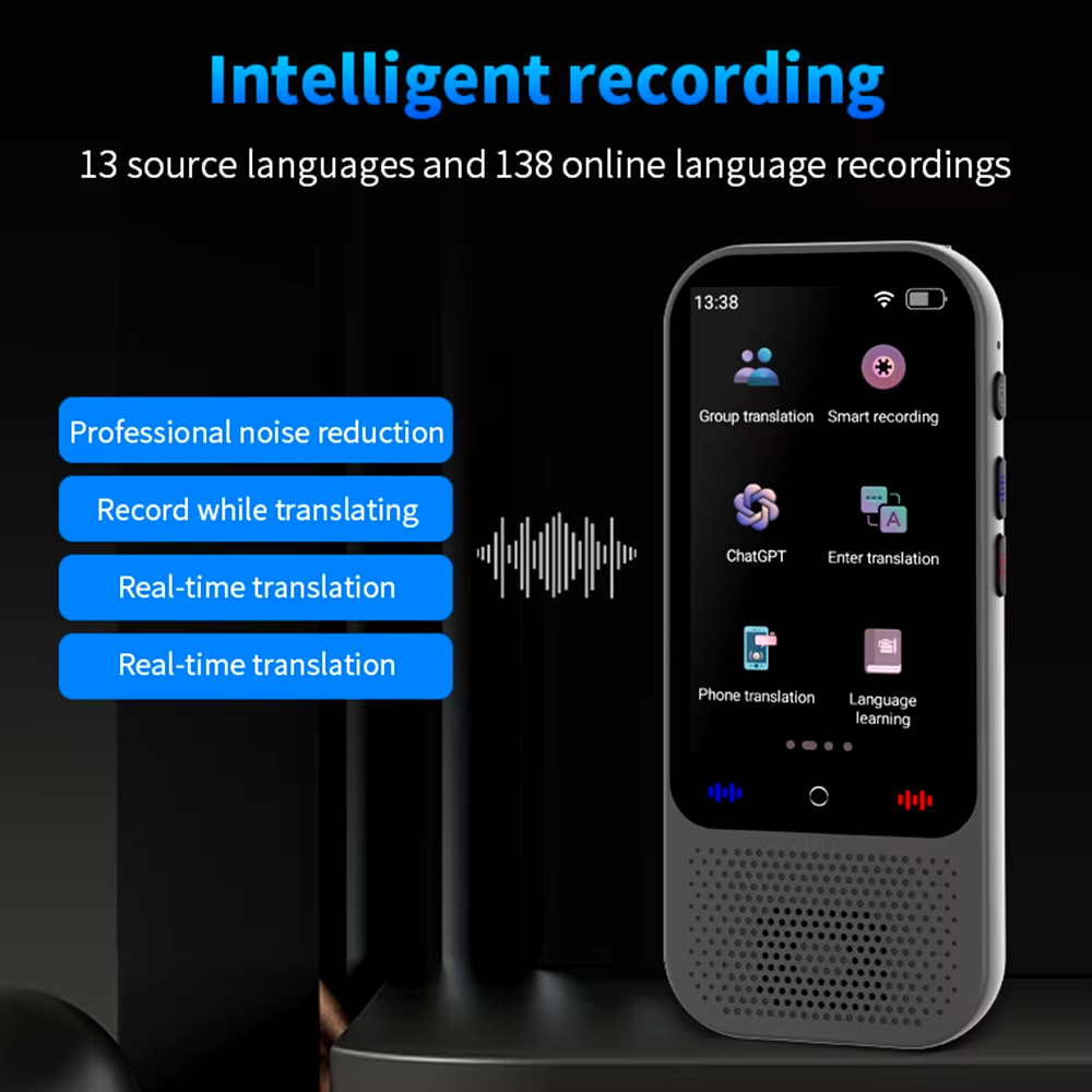 Электронный переводчик Translator S80 Pro/ChatGPT/перевод 138 языков/19 оффлайн языков/дисплей 3" - фото 2 Электронный переводчик Translator S80 Pro/ChatGPT/перевод 138 языков/19 оффлайн языков/дисплей 3" - фото 2