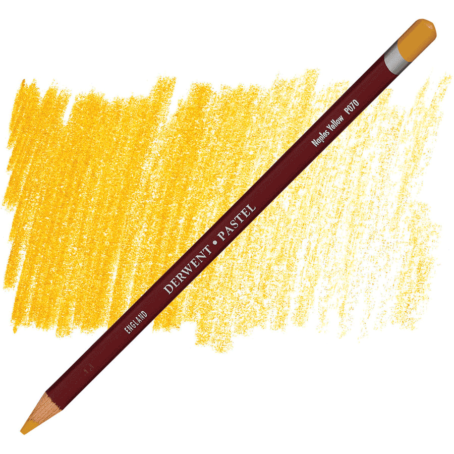 Олівець пастельний Derwent Pastel P070 2300236 6 шт. Жовтий неаполітанський (5028252117630) - фото 1