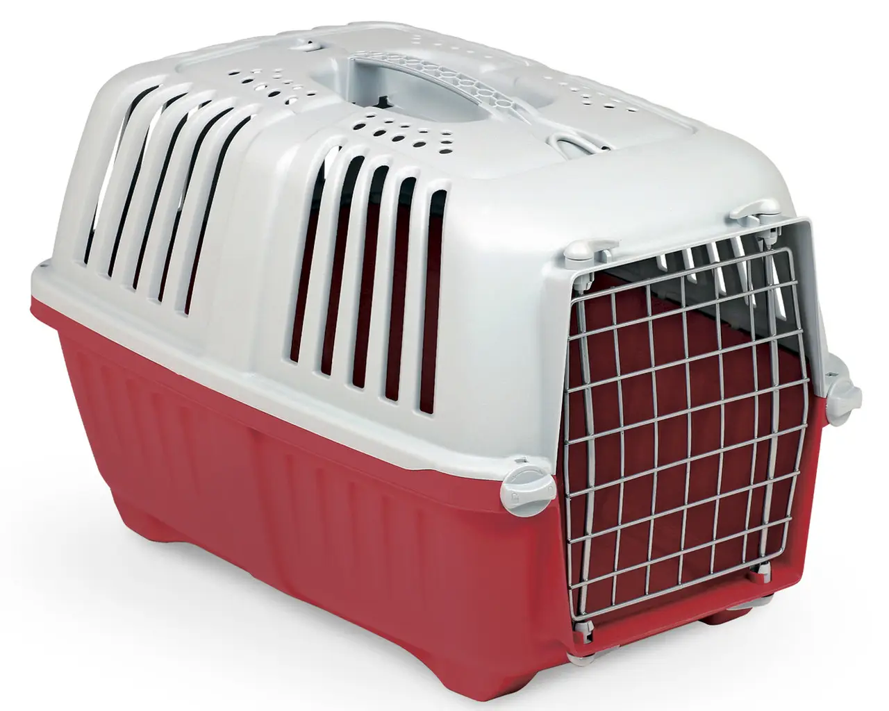 Переноска для животных MPS Pratiko 3 с металлическими дверьми 60x40x42 см Red