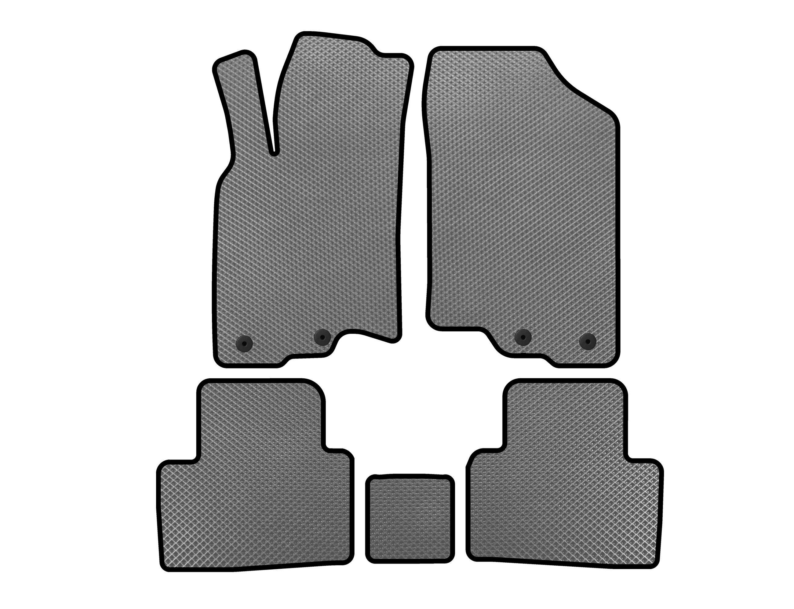 Коврики Digital Designs EVA HB гибрид для Honda Insight II 2009-2014 гг. этилвинилацетат Серый (143102)