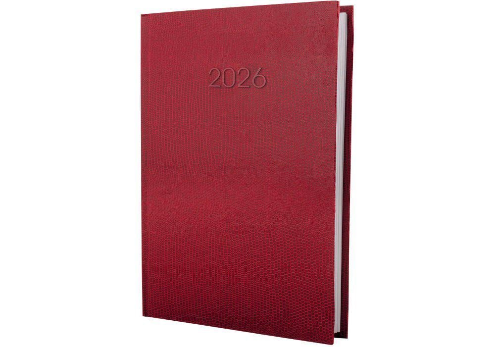 Дневник датированный Economix Snake 2026 А5 336 стр. Красный (E21633-03)