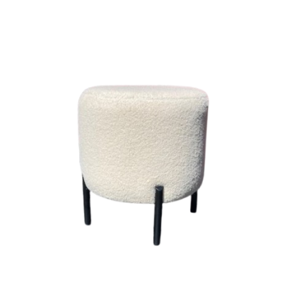 Пуф Cloud м'який 40x40x45 см Молочний
