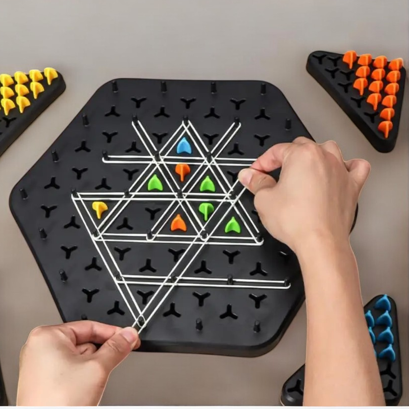 Игра-геоборд развивающая Треугольник для детей от 6 лет - фото 3