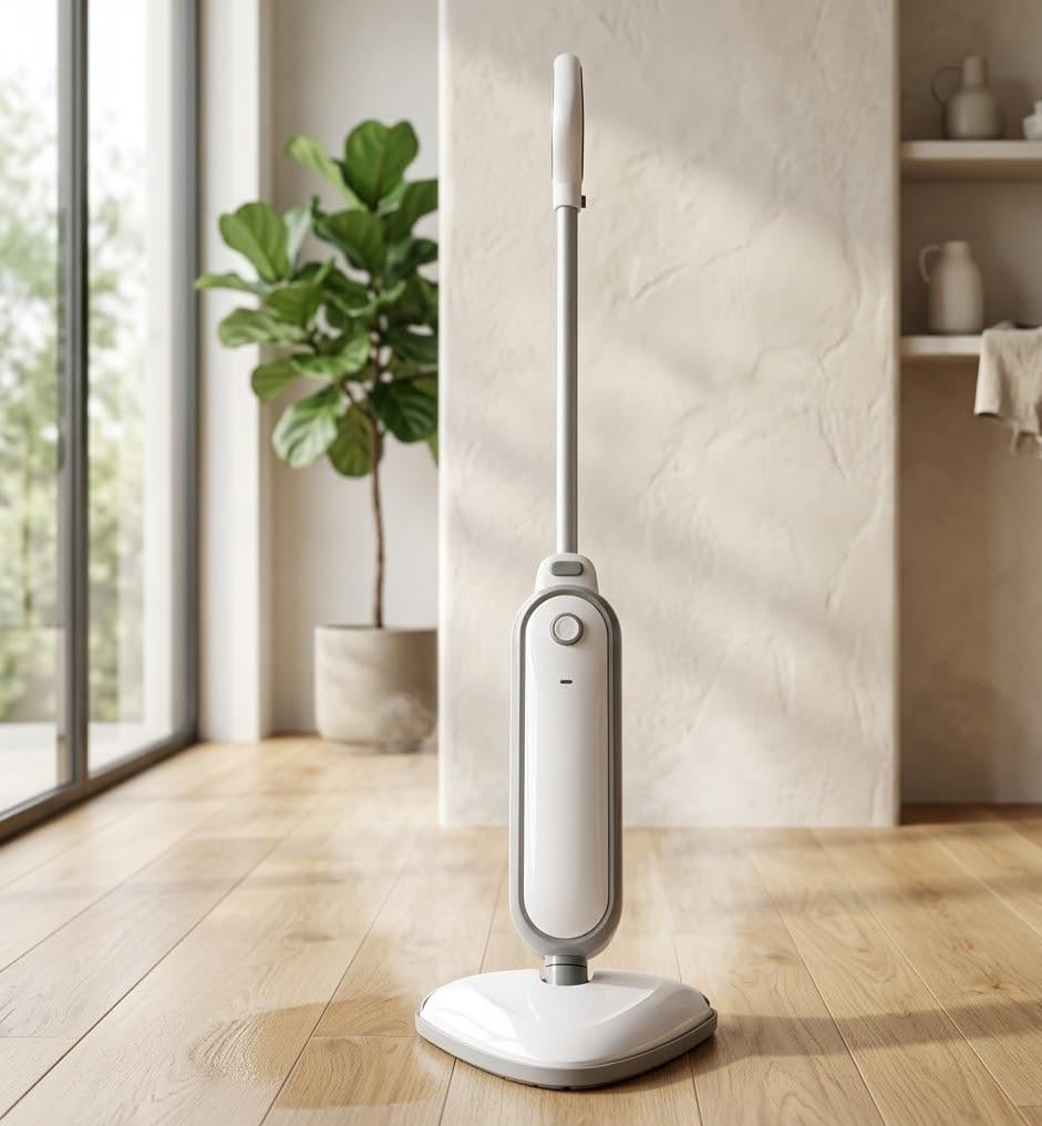 Паровая швабра очищает/уничтожает бактерии/дезинфекция 1300 Вт с набором насадок и аксессуаров