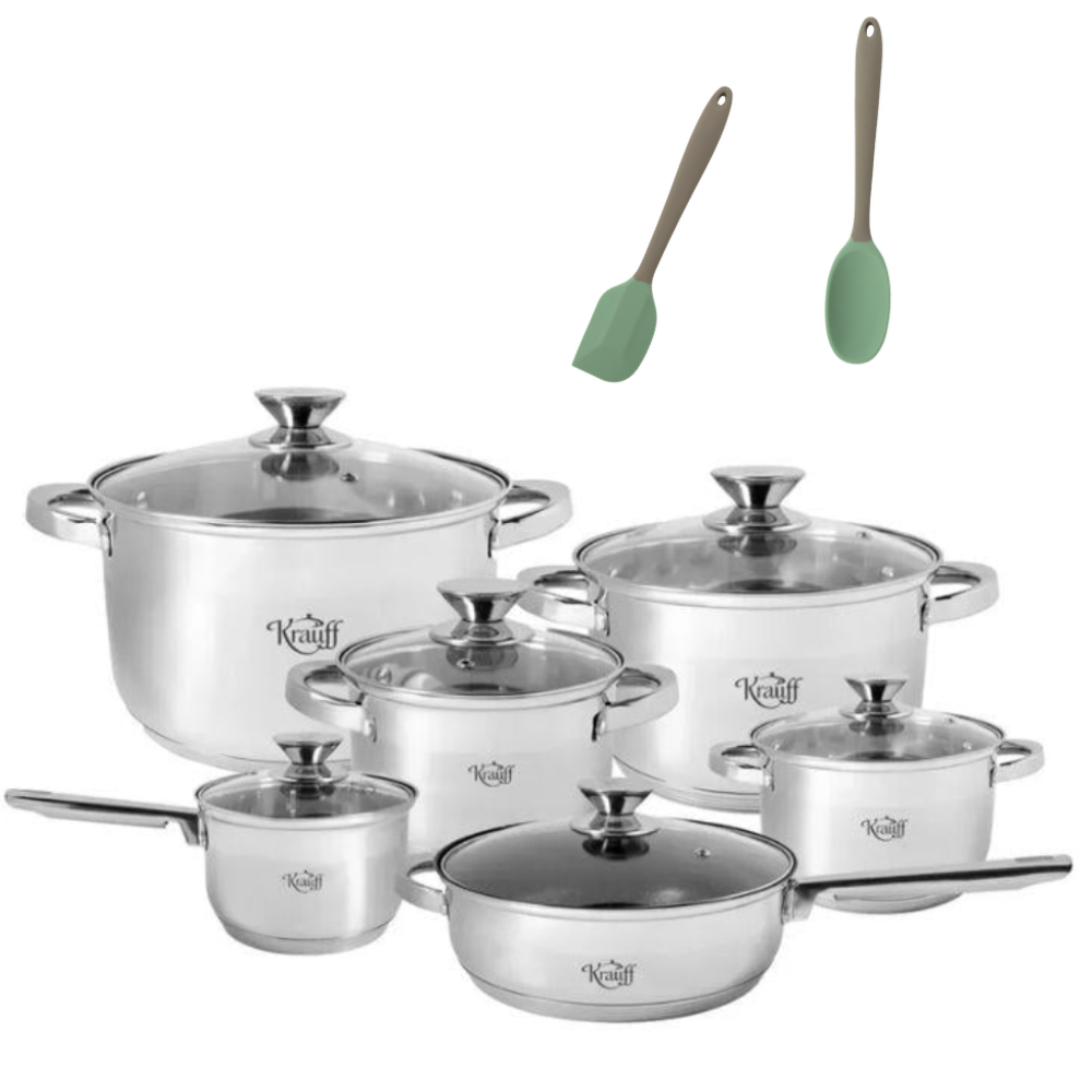 Набор кастрюль Krauff Heilsam с кулинарными инструментами (28567)