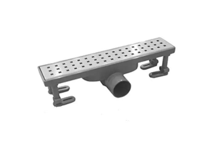 Трап линейный TEMA душевой канал из нержавеющей стали 70х330 мм - фото 1