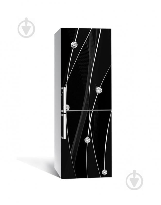 Наклейка на холодильник Zatarga «Нити бриллиантов» 650х2000 мм виниловая 3Д наклейка декор на кухню Наклейка на холодильник Zatarga «Нити бриллиантов» 650х2000 мм виниловая 3Д наклейка декор на кухню