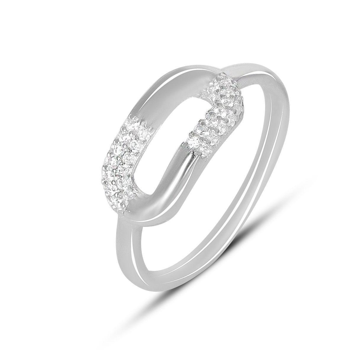 Кольцо серебряное Tiva с фианитами 2,41 г р. 18 (2160618)