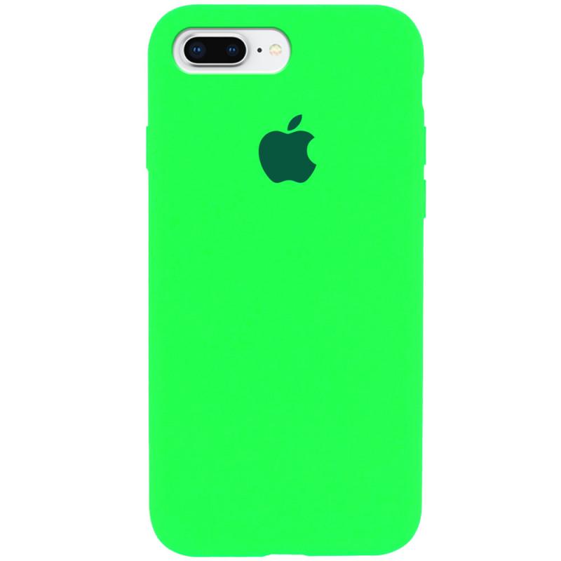 Протиударний чохол Silicone Case Full Protective (AA) Apple iPhone 7 plus / 8 plus (5.5") Салатовий / Neon Green