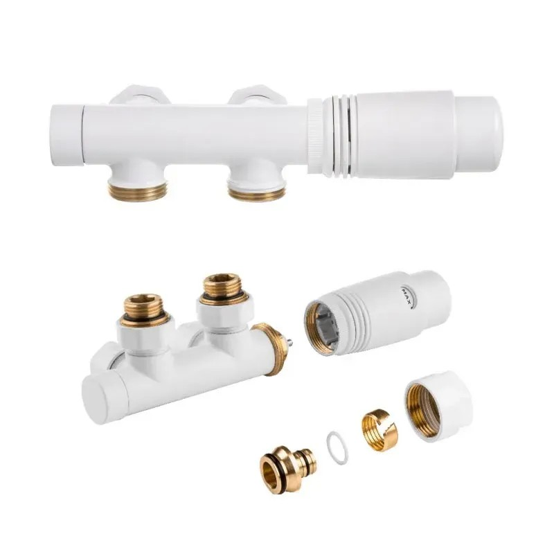 Комплект термостатический Rastas Duoplex 1/2" ВН угловой Белый (TPT-83642) Комплект термостатический Rastas Duoplex 1/2" ВН угловой Белый (TPT-83642)