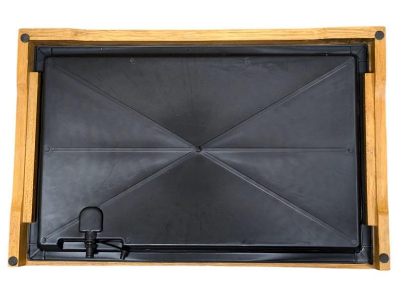 Чабань-столик для чайной церемонии Цветы 43х28 см Светлое дерево (10-4-0007) - фото 3