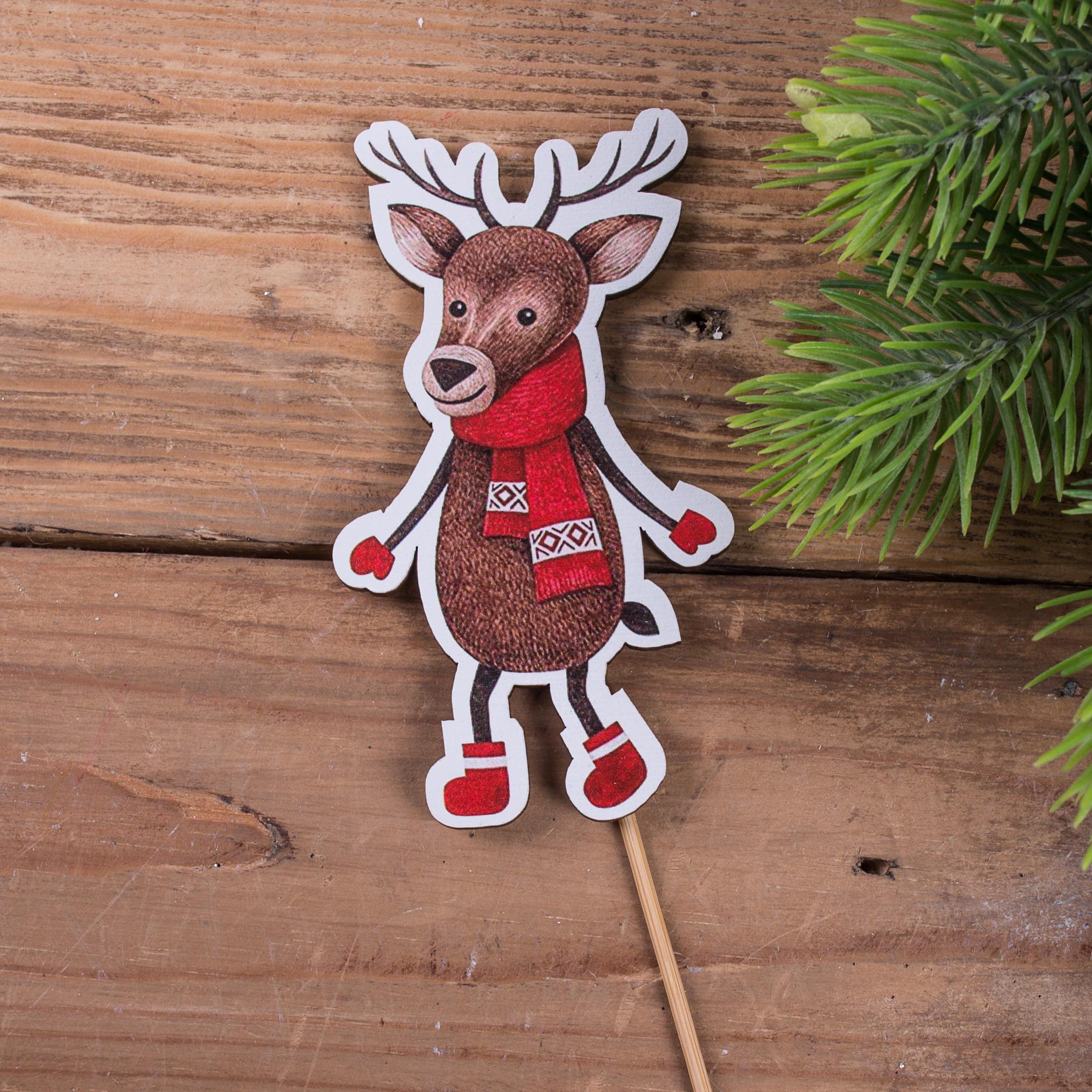 Топпер новогодний Олень (2506-4)