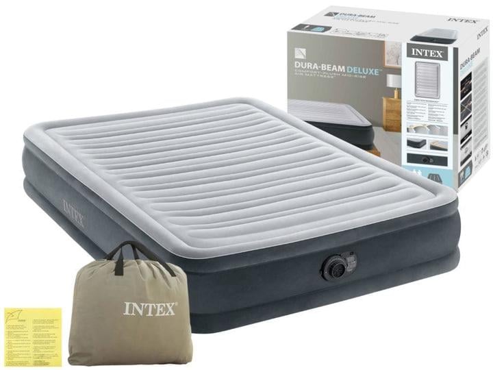 Кровать надувная Intex 67768 Dura-Beam со встроенным электронасосом 137x191x33 см (27290395)