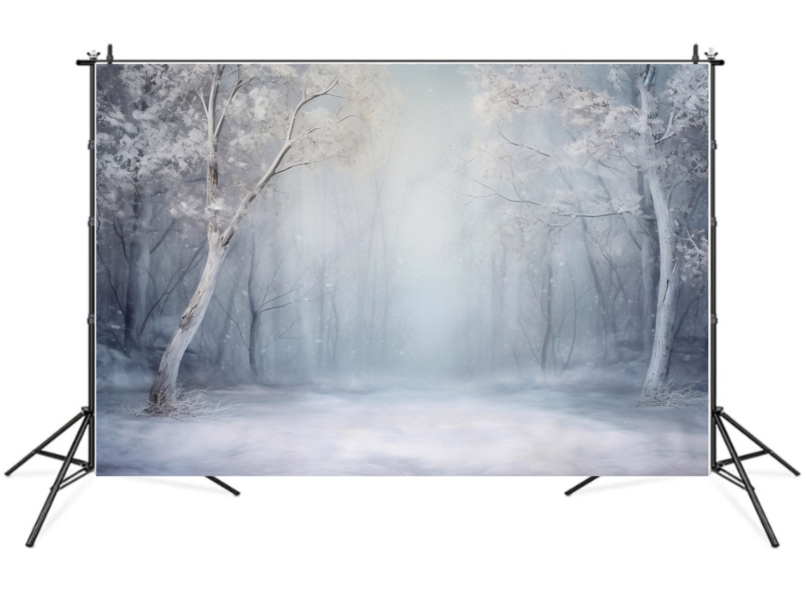 Фотофон вініловий текстурний Gipermag Winter snow forest 250х150 см (7838)