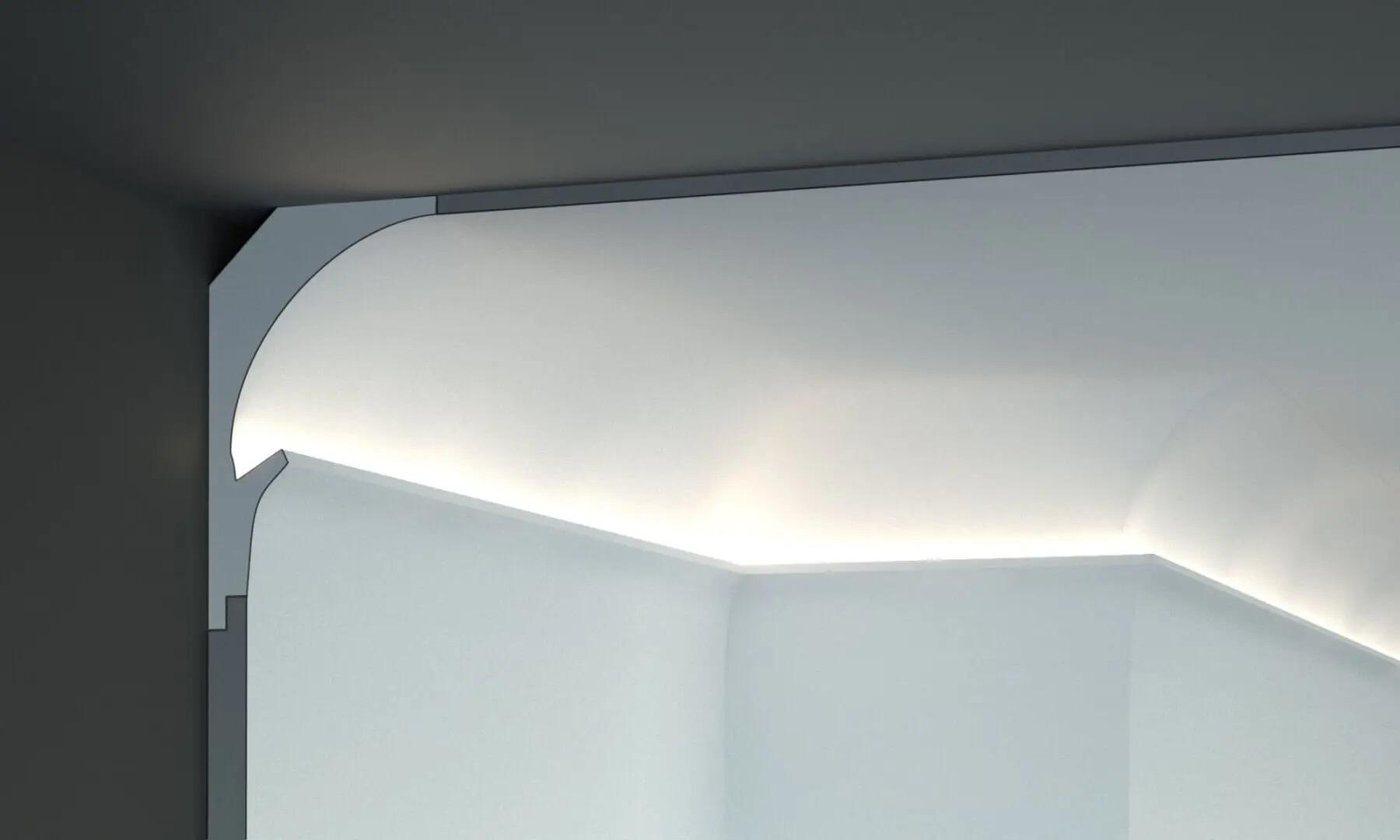 Плінтус стельовий Tesori для LED освітлення 150x90x1150 мм (KD 202) - фото 2