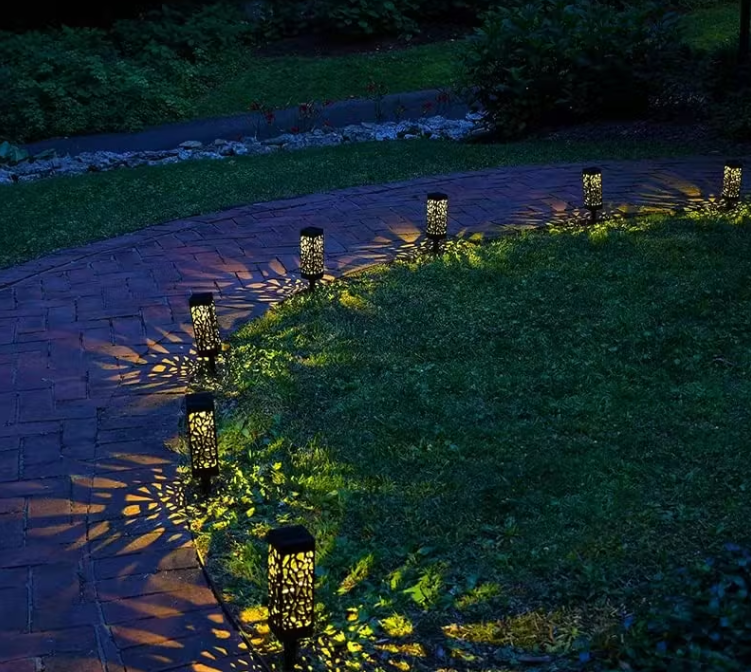 Садовий світильник на сонячній батареї ажурний для газону Тепле біле світло (1707) - фото 16