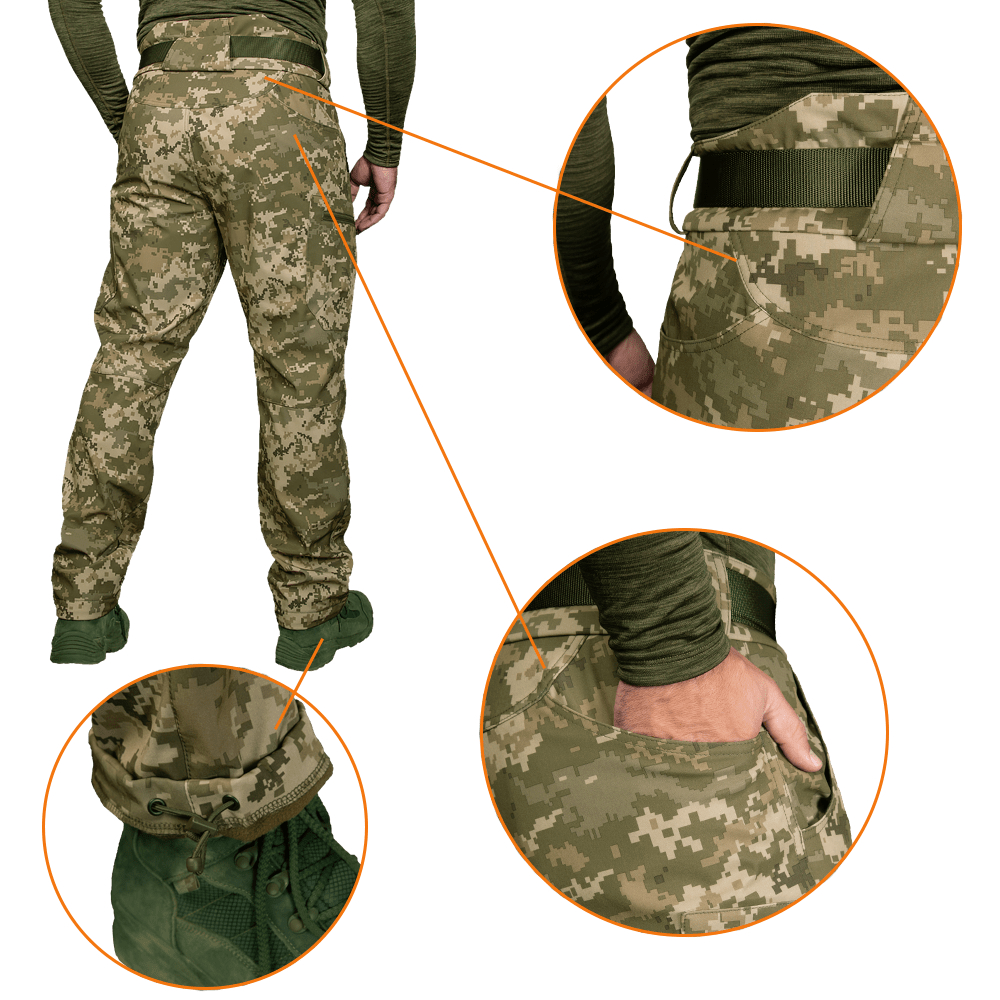 Штаны Camo-Tec SoftShell Vent XL MM14 (30595) - фото 6