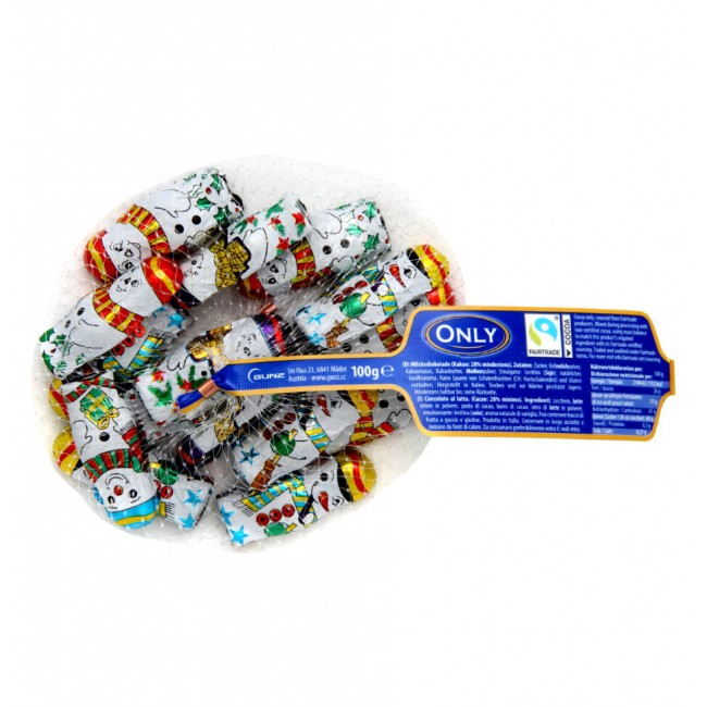 Набор шоколадных конфет Снеговики mini в сетке 100 г (57317) Набор шоколадных конфет Снеговики mini в сетке 100 г (57317)