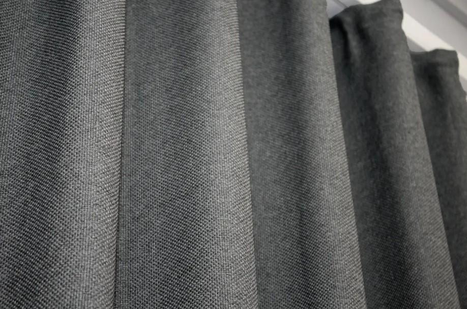 Комплект штор блекаут/лен/мешковина 1,5х2,75 м 2 шт. Серый (288ш) - фото 5 Комплект штор блекаут/лен/мешковина 1,5х2,75 м 2 шт. Серый (288ш) - фото 5