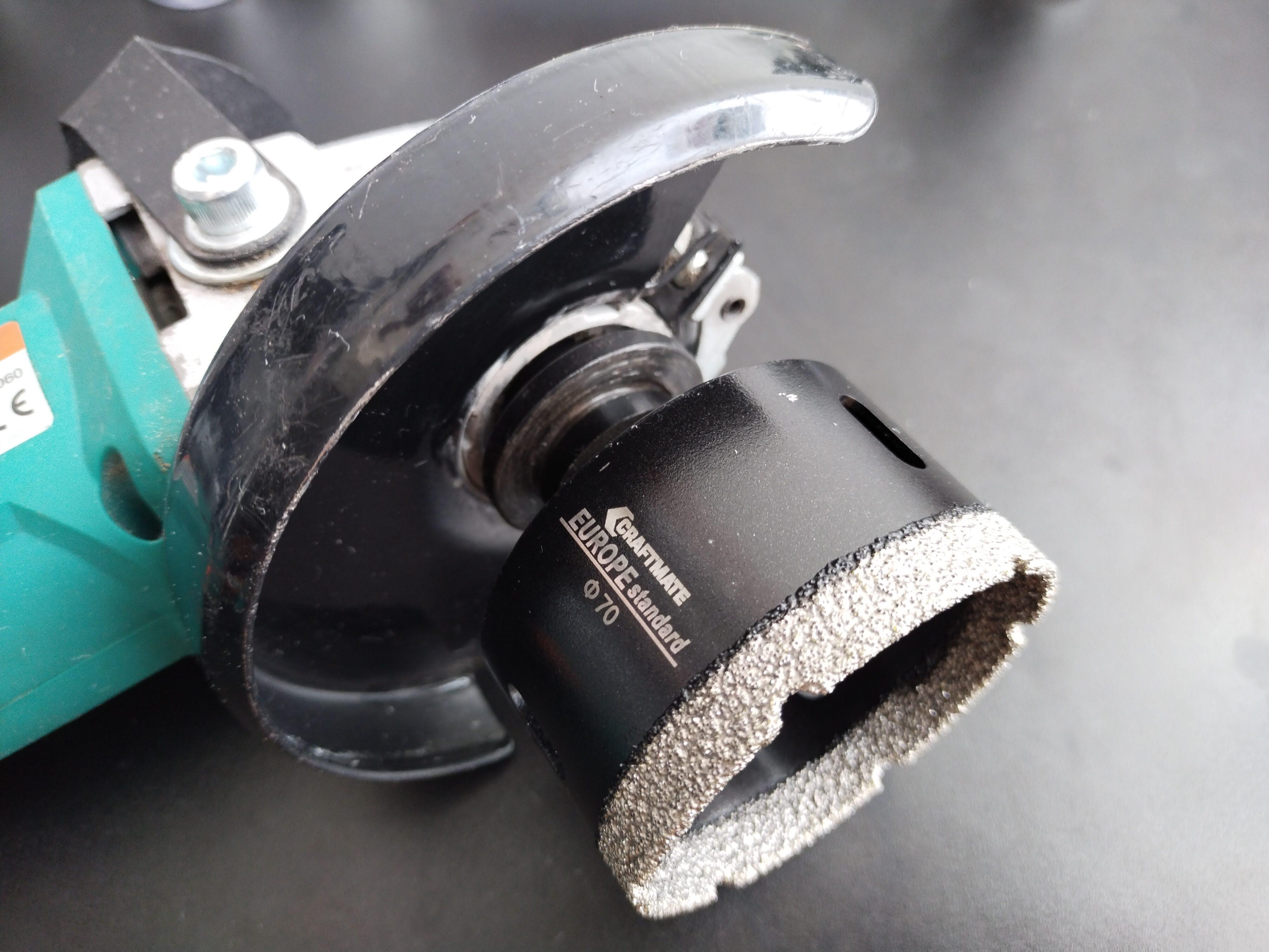 Алмазная коронка Craftmate 70 мм М14 сухое сверление для УШМ - фото 3 Алмазная коронка Craftmate 70 мм М14 сухое сверление для УШМ - фото 3