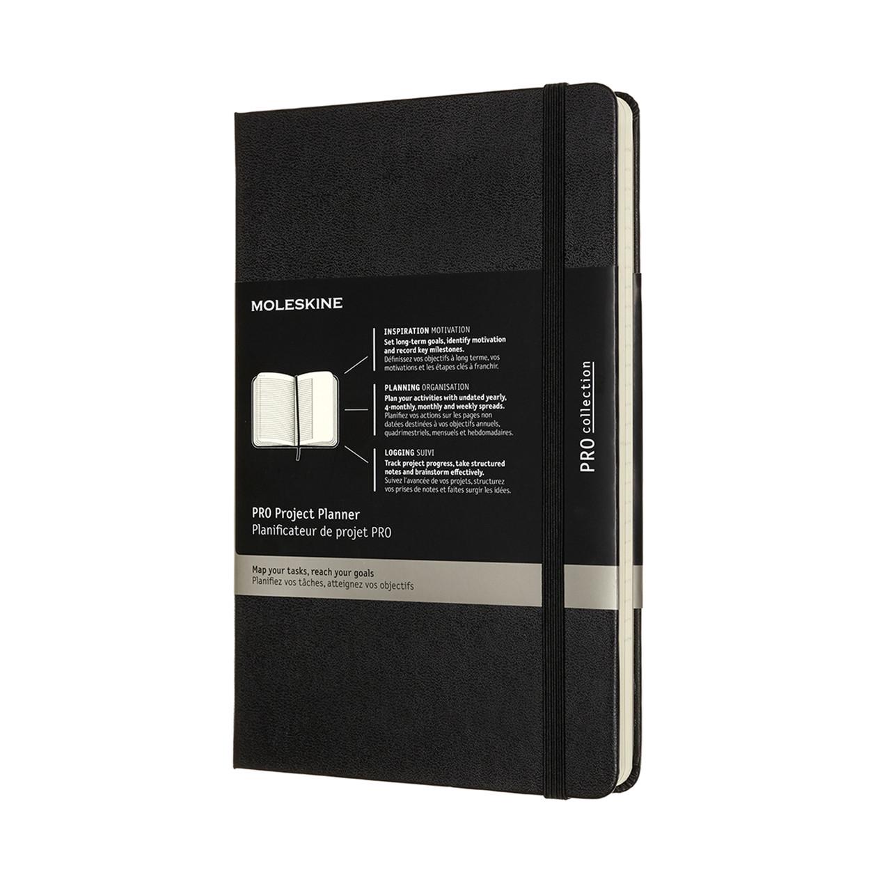 Блокнот-планер проектів Moleskine PRO середній 13х21 см Чорний