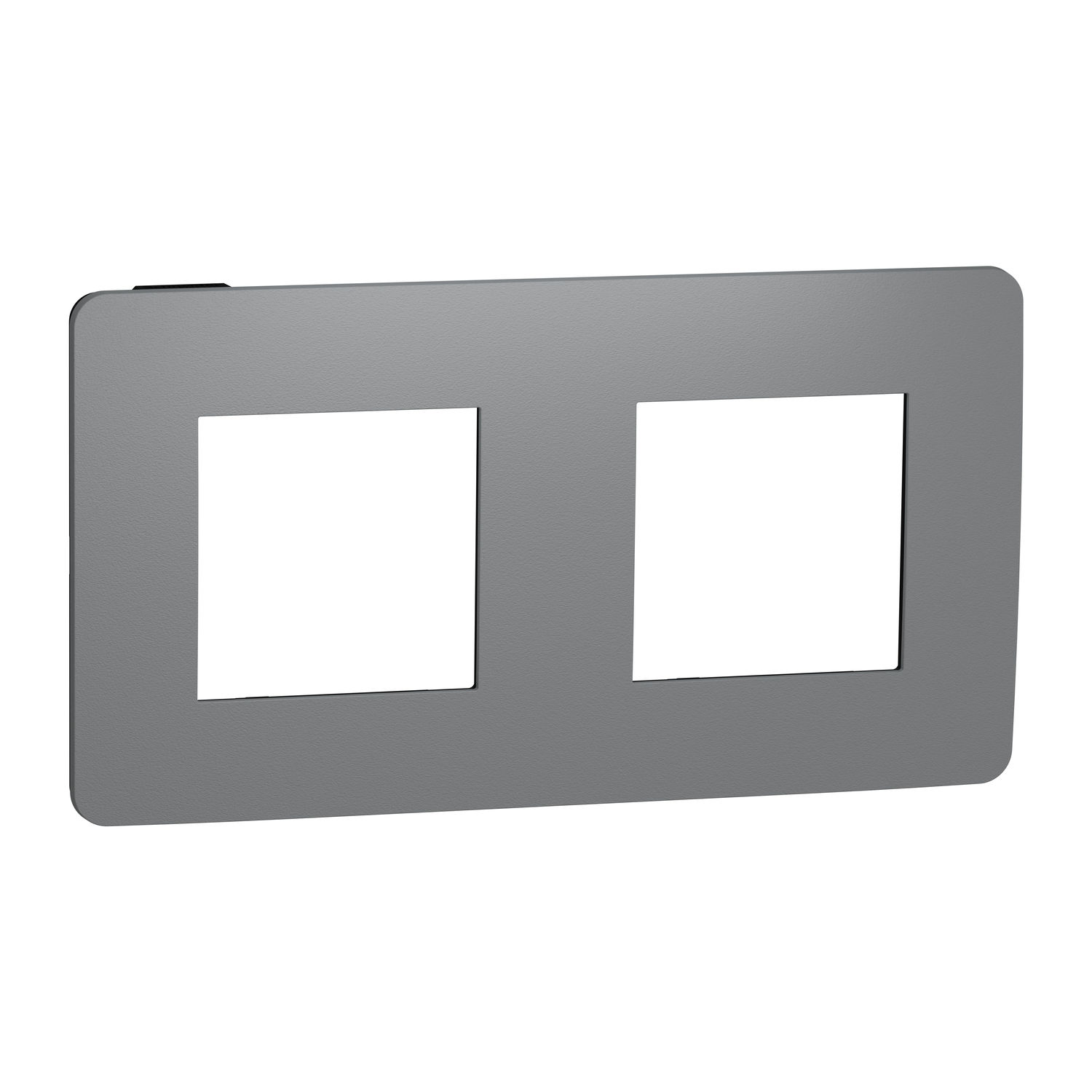 Рамка двухместная Schneider Electric Unica Studio Дымчато-серый/Антрацит (NU280422)