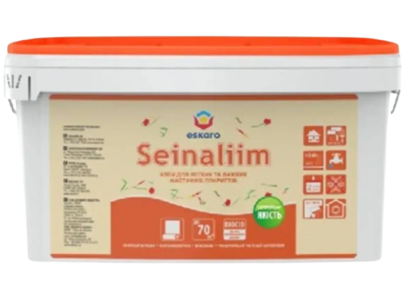 Клей дисперсионный Eskaro SEINALIIM для легких и тяжелых настенных покрытий 10 л (1702185379)