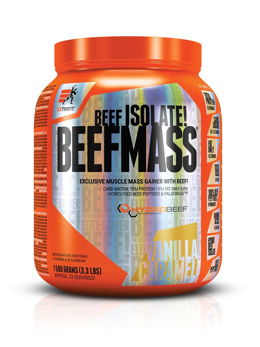 Гейнер Extrifit BeefMass 1500 g Vanilla & Caramel