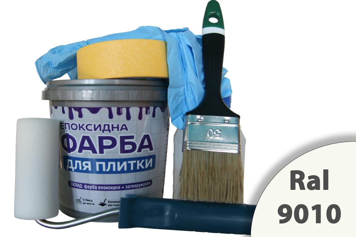 Краска эпоксидная для плитки ArtCraft двухкомпонентная А/В 1,5 кг Белый с валиком/кистью/перчатками/малярной лентой (ACN-22011-bila1) Краска эпоксидная для плитки ArtCraft двухкомпонентная А/В 1,5 кг Белый с валиком/кистью/перчатками/малярной лентой (ACN-22011-bila1)