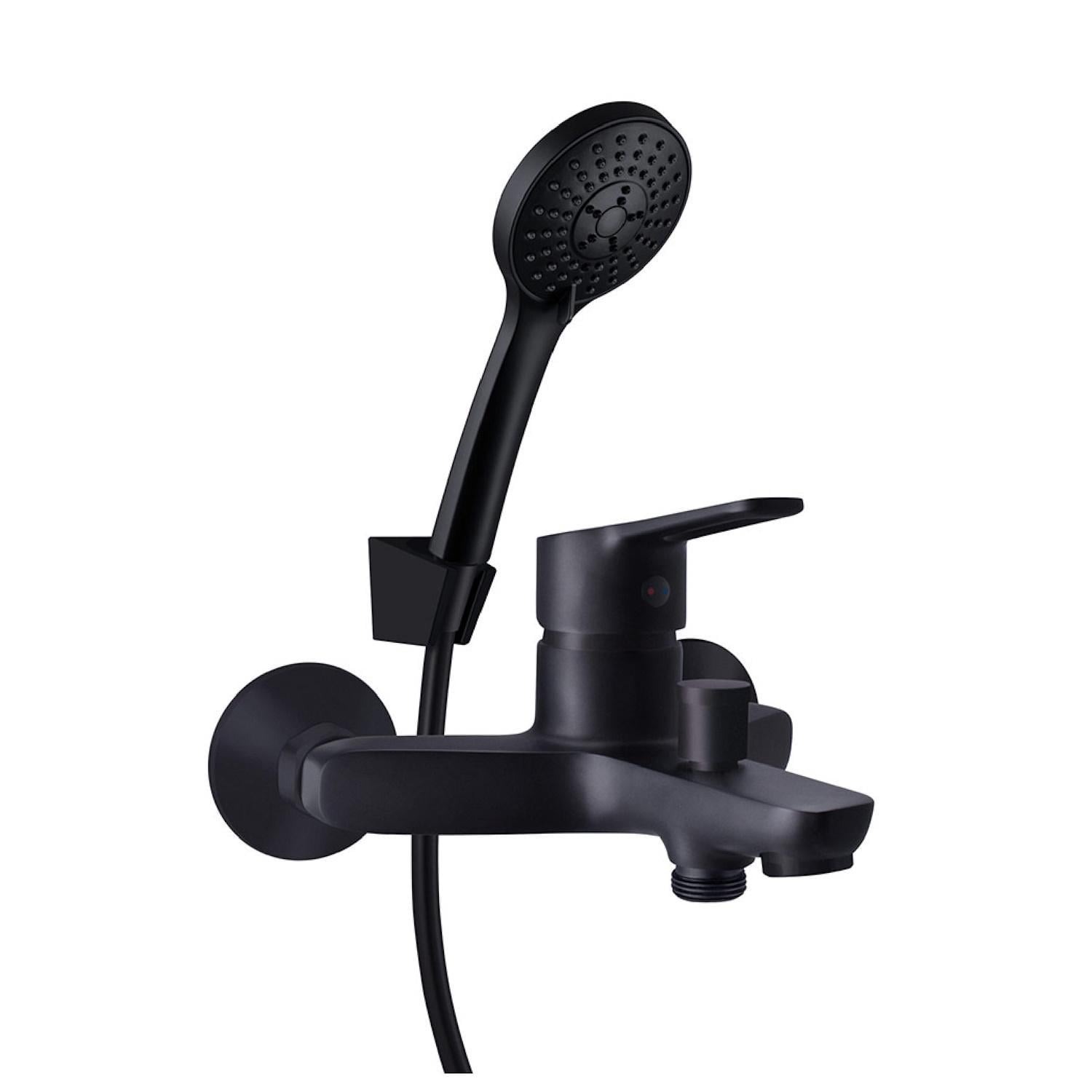 Смеситель для ванны Rubineta Uno однорычажный Черный матовый (N10D661)