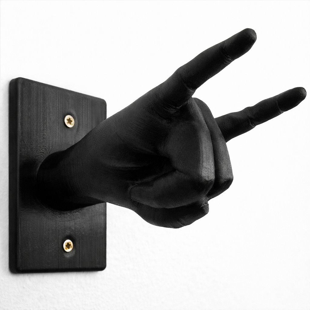 Держатель для гитары настенный Rock On Жест коза в виде руки пластик