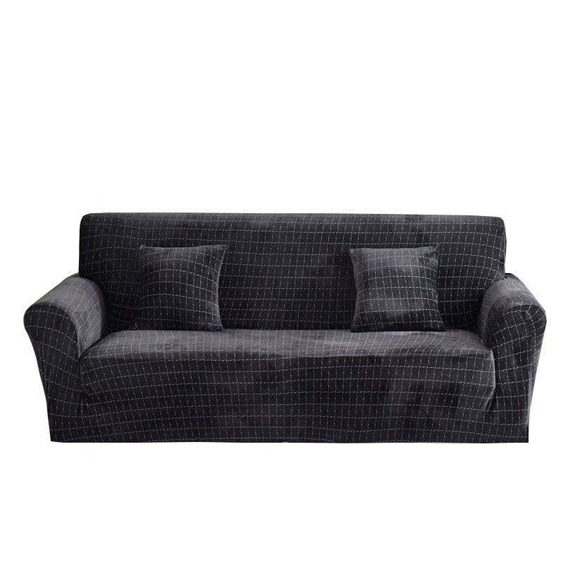 Набор чехлов Homytex на диван и 2 кресла микрофибра Темно-серый (Ht-183021)