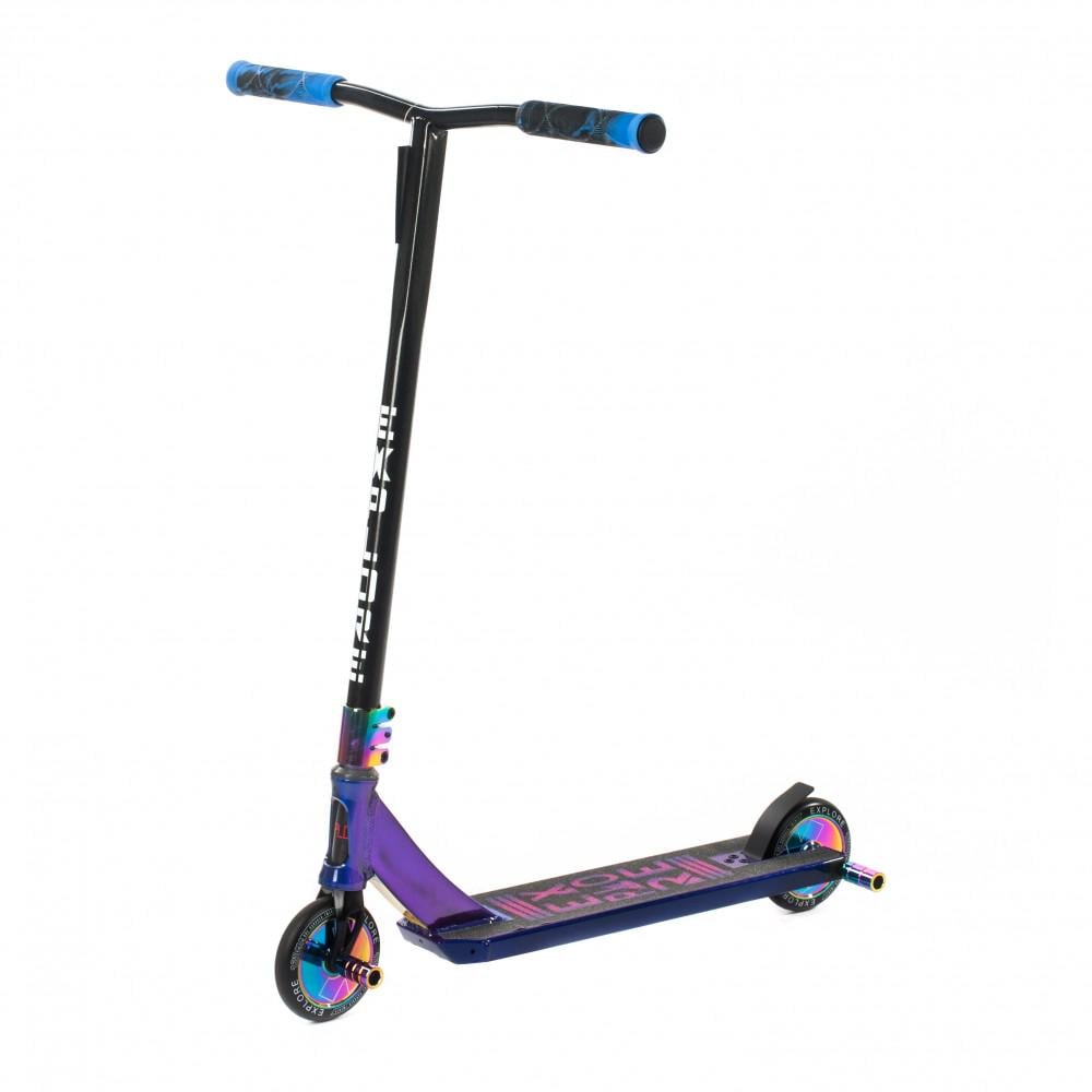 Самокат трюковый Explore Scat HIC + пеги Фиолетовый
