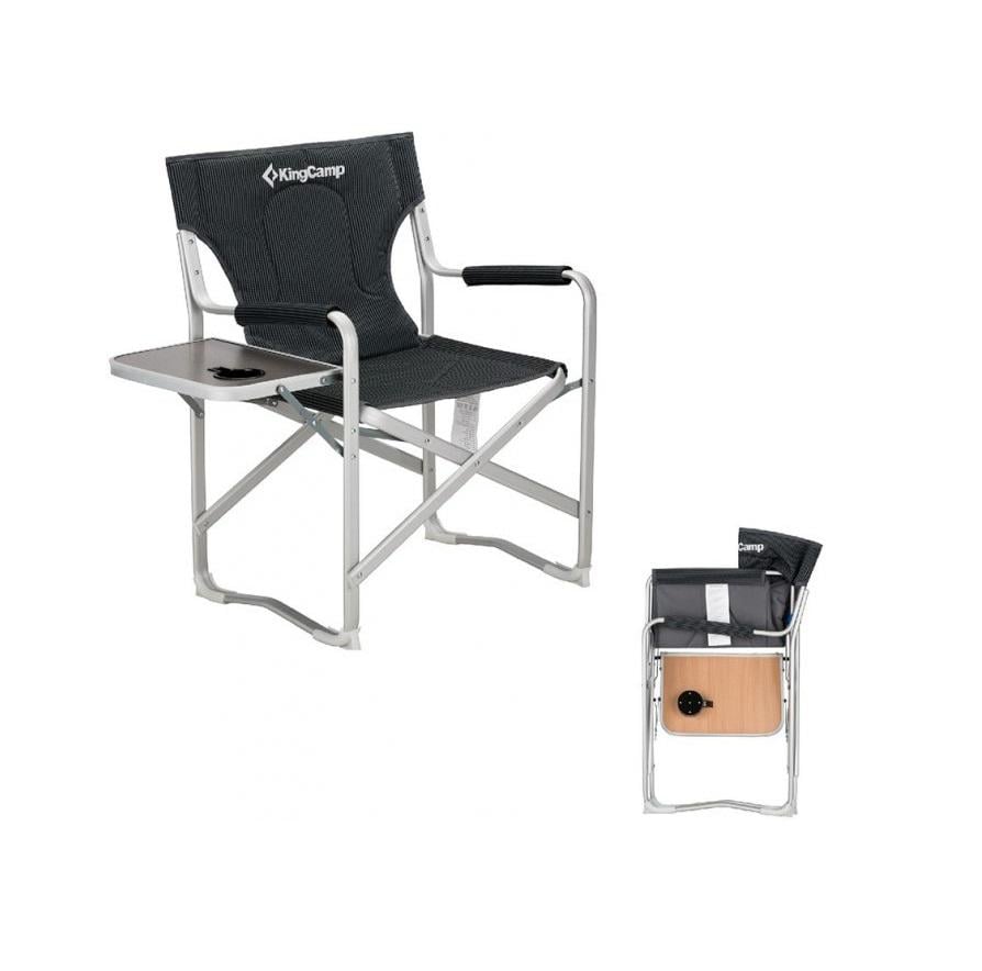 Розкладне крісло KingCamp Deluxe Director Chair (1026-KC3821 BLACK STRIPE)