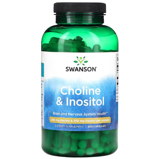 Комплекс Холин с Инозитолом Swanson Choline and Inositol 250 мг и 250 мг 250 капcул Комплекс Холин с Инозитолом Swanson Choline and Inositol 250 мг и 250 мг 250 капcул