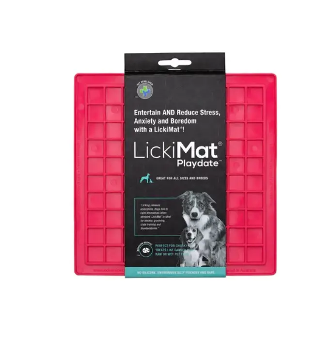 Килимок для ласощів Червоний LickiMat Playdate 20х26х9 см - фото 1 Килимок для ласощів Червоний LickiMat Playdate 20х26х9 см - фото 1