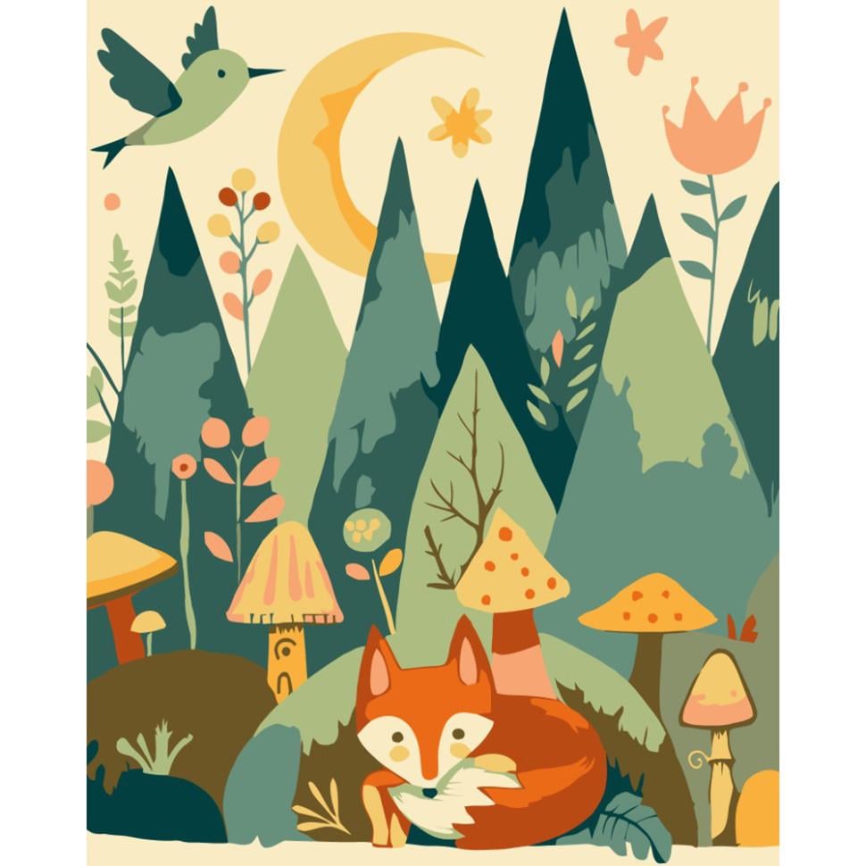 Картина по номерам ART CRAFT Вечерний лес 40x50 см Разноцветный (PM-194-K-1526)