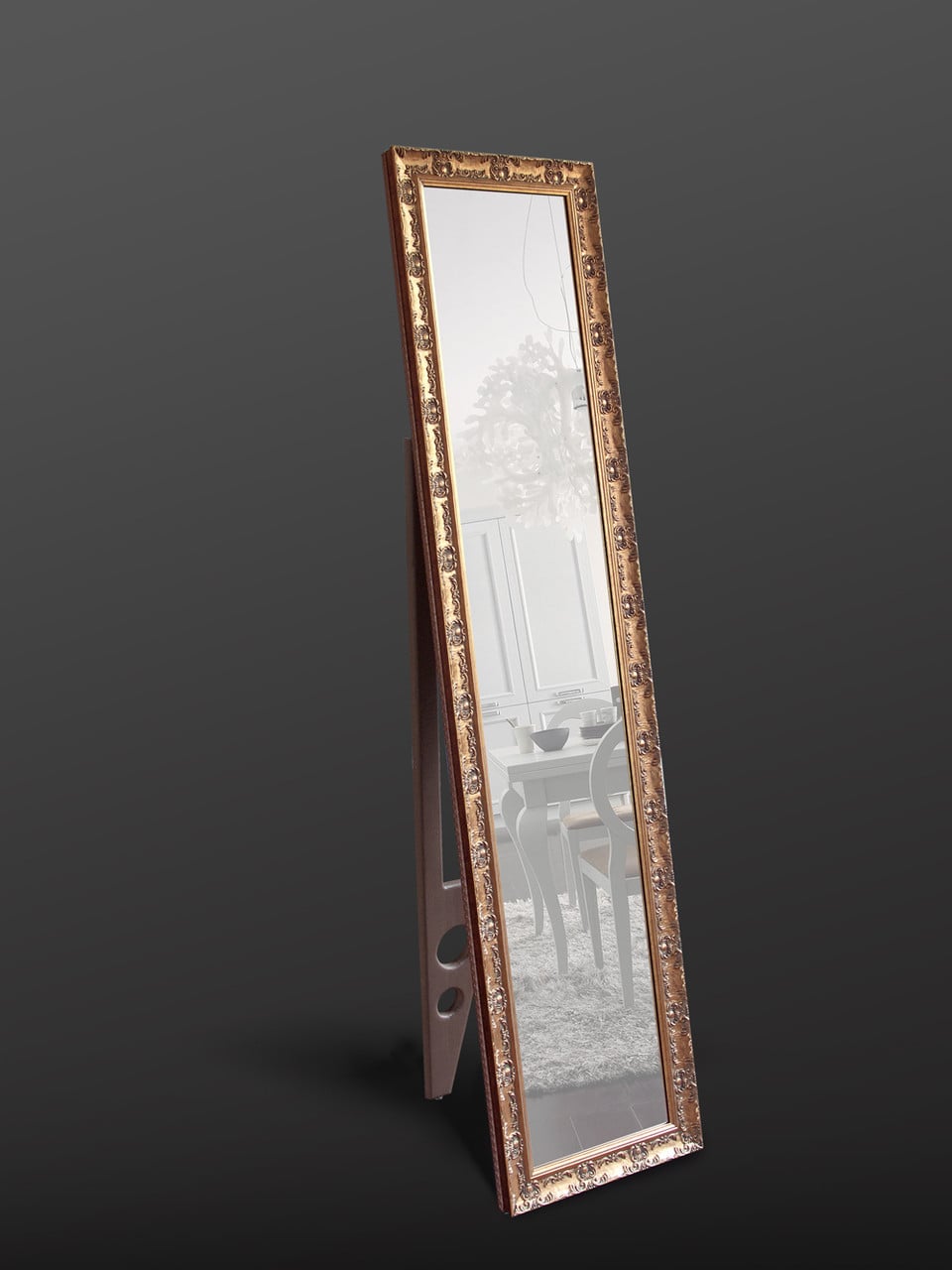 Зеркало напольное Art-Com Милан 1650х400 мм Золотой (Milan Gold)