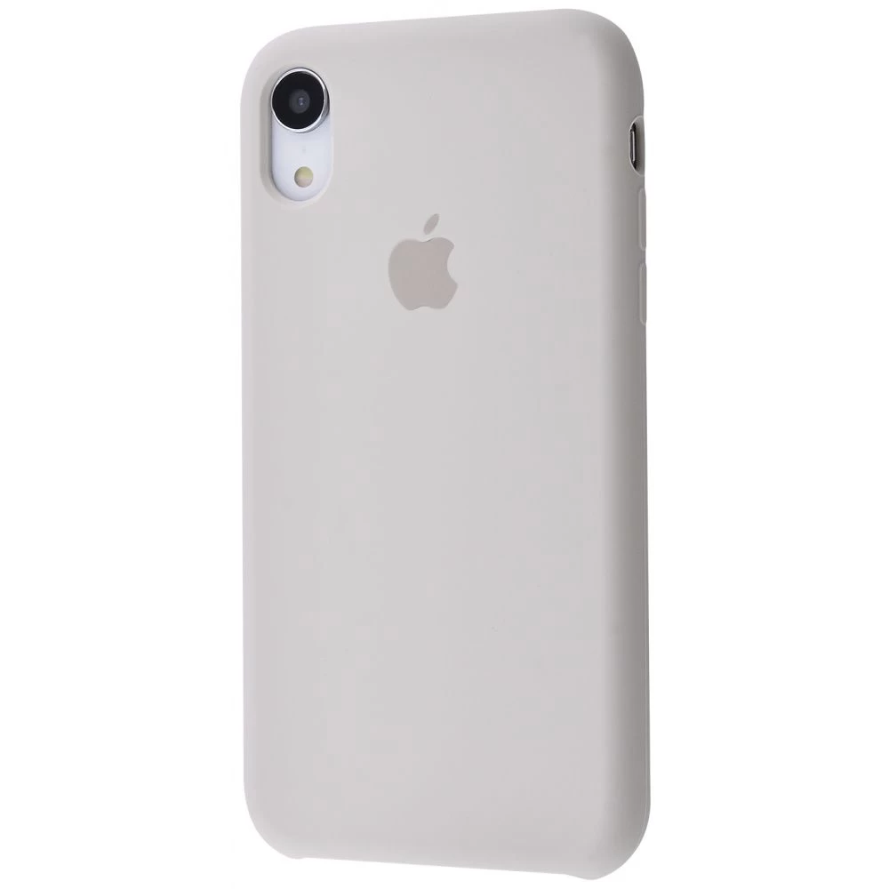 Силиконовый Чехол Накладка Silicone Case для iPhone XR Закрытый низ Stone