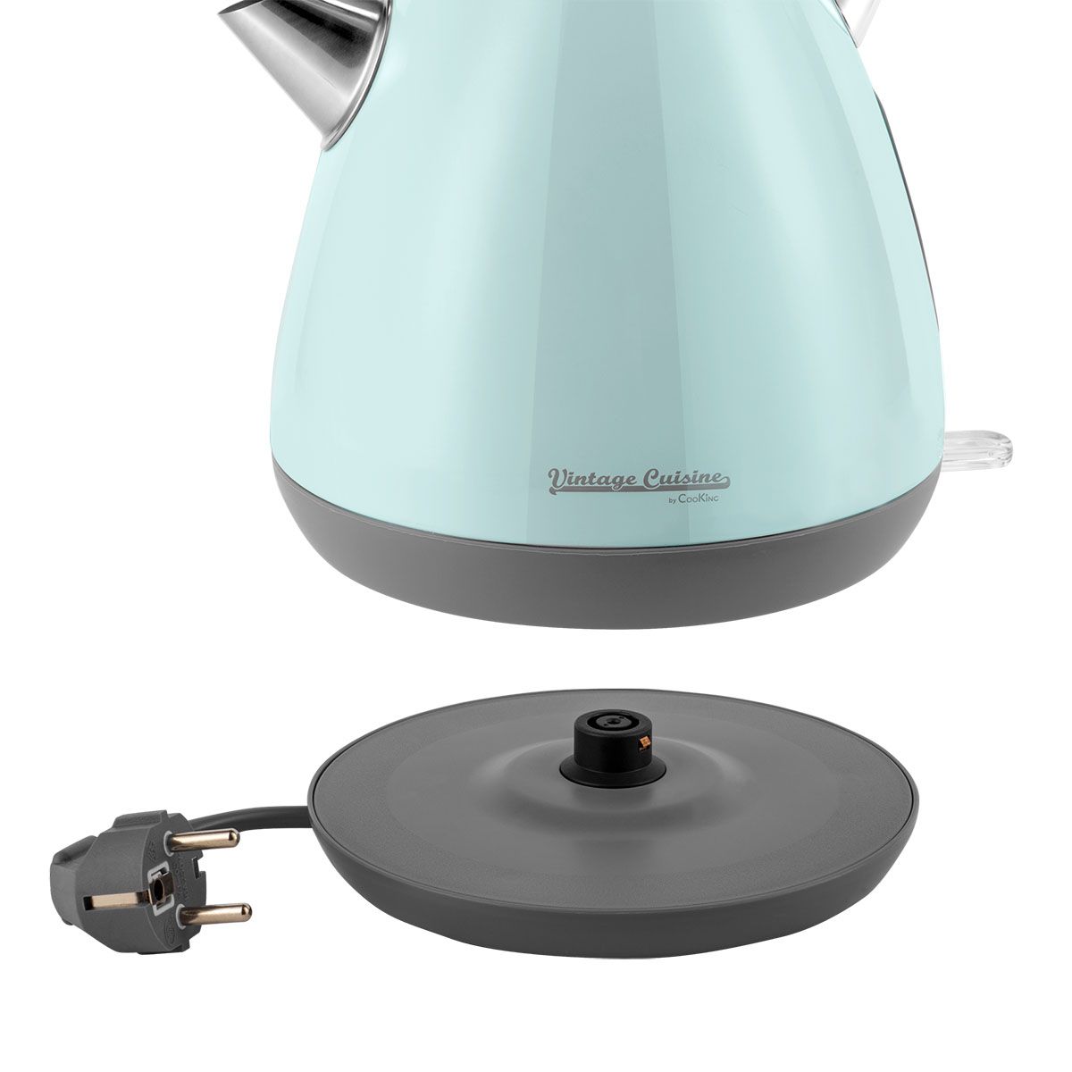 Электрочайник Vintage Cuisine Retro 2200 Вт Мятный - фото 4 Электрочайник Vintage Cuisine Retro 2200 Вт Мятный - фото 4